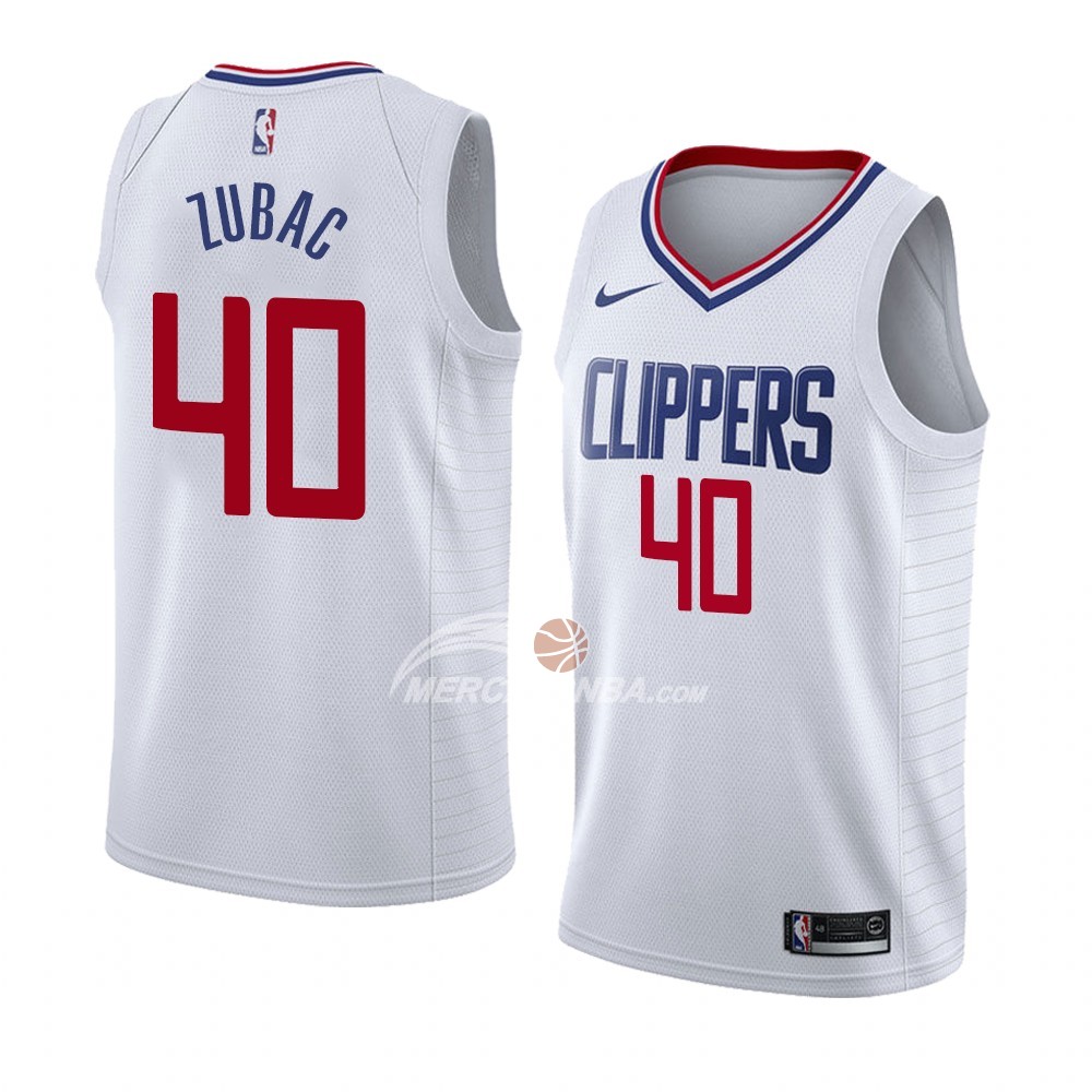 Maglia Los Angeles Clippers Ivica Zubac Association 2018 Bianco